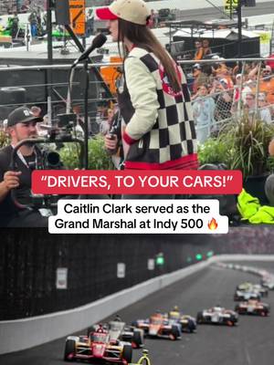 CC gave the command at Indy 500 🏎️🗣️ (via @Indiana Fever) #WNBA #basketball #caitlinclark #indianafever #indy500 