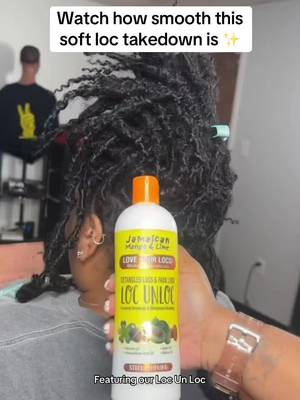 Takedown day but make it seamless 💛  @LAVONNE is showing us exactly how Loc Un Loc transforms the soft loc takedown experience.  Moisturized ✔️ Smooth ✔️ No breakage ✔️ No pain ✔️Just your hair coming out exactly the way it went in. ✨ Shop Loc Un Loc now, link in bio for 15% off 🛒 #LocUnLoc #SoftLocs #LocTakedown #JMLHair #JamaicanMangoAndLime   
