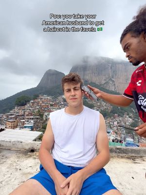 This is what happens when you take your gringo husband to the favela haha gringo cria . if you’re ever in Rio, you NEED to get a haircut with @ducortecabelinho 🔥 . . . . . . . . . . . . #usa #lifeinusa #braziliangirl #lifeabroad #california estadosunidos travelusa | immigrant life | life in the US | vida nos Estados Unidos america brasil brasileira brazil rio riodejaneiro haircut in Rio de Janeiro | highlights in hair favela da rocinha