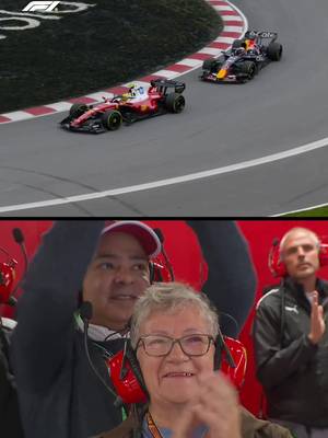 second place and 18 points are valuable… but @Lewis Hamilton’s mum’s reaction was priceless 🥰 #f1 #canadiangp @ferrari 