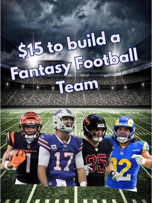 $15 to build the best fantasy football team! @Saints.WalterPicks #acshear #nflfilter #fantasyfootball #15dollars #nfltriviachallenge 
