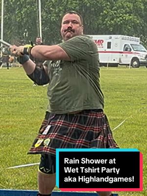Wet-Tshirt Party at the Alma Highland Games! It was the Hammer!  Also: Minor Underbelly for the Fans!  #Highlandgames #WetChub #Underbelly #WhatDidMyFaceDo ?