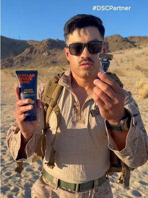 A smooth, hydrating shave, even in the driest of conditions. #RepYourBranch #marines #ShaveProudly #DollarShaveClub #mensgrooming @Justin Elizondo 