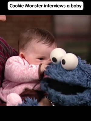 Cookie Monster ALWAYS asks the hard hitting questions! 🍪🍼💙