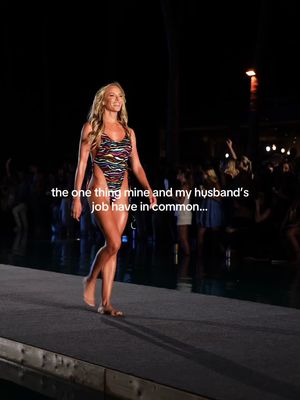We basically do the same thing ?? @Sports Illustrated Swimsuit #golftiktok #swimweek #golfwag #runwaywalk #miamiswimweek 