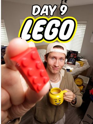 🧱DAY 9🧱 1 new follower = 1 LEGO😅 WE HIT 10K NEW FOLLOWERS AHHHHHH! Thank you guys so much! So stoked to make this Lego room a reality and stay tuned for the LEGO GIVEAWAY!!! Day 9 took me 7 hours to glue, I'm scared of Day 10😭 #lego #legoroom