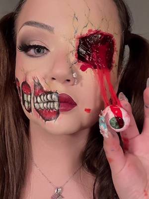 مني كيقول ليك طحتي لي من عيني: pov #sfx #fakeblood 