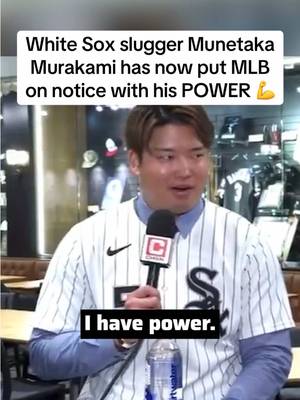 In case you didn’t know, Munetaka Murakami has POWER. #munetakamurakami #chicagowhitesox #whitesox #mlbtok #murakami 