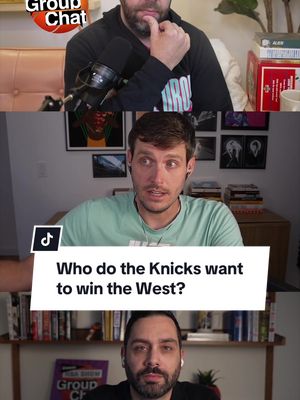 Who would the Knicks rather face: the Spurs or the Thunder? #nbaplayoffs #knicks #spurs #thunder #groupchat 