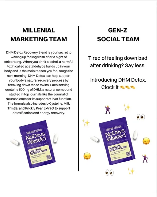 Hoping this reaches the right audience😮‍💨 Shop DHM Detox, now available on TikTok shop, Amazon, our website and in thousands of retailers across North America! #dhm #genzvsmillenial #drinktok #hangxiety #sundayscaries 