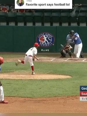 Announcers called it. Crushed a GRAND SLAM into the 🌲🌲 (via @espn) #baseball #fyp #littleleague #grandslam #highlight 
