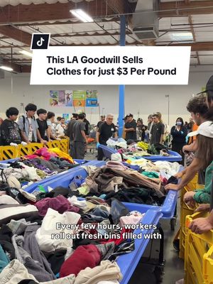 This might be one of the cheapest ways to thrift in LA. I found a spot where you pay by the pound instead of per item, which means if you’re willing to do a little digging, you can score some really good finds for cheap. Ended up paying only $8.29 for about 8 pieces! #losangeles #thingstodoinla #lahiddengems #thrifting #fyp 