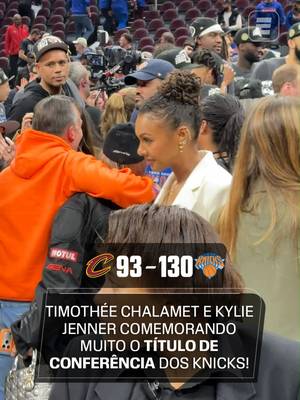 ESTRELAS NA ÁREA! 🤩 Timothée Chalamet e sua namorada Kylie Jenner, torcedores dos Knicks, comemoraram muito o título da Conferência Leste e a classificação às finais da NBA! 👉 Assista ao melhor da NBA pela ESPN no Plano Premium do #DisneyPlus #NBAnaESPN #tiktokesportes