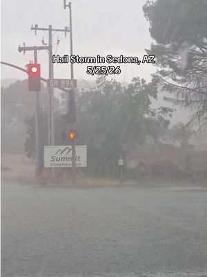 Sedona weather was wild today 😳🌩️☀️On May 25, 2026, Sedona went from sunny skies to hail within minutes. #SedonaAZ #ArizonaWeather #ArizonaStorms #ExploreArizona 