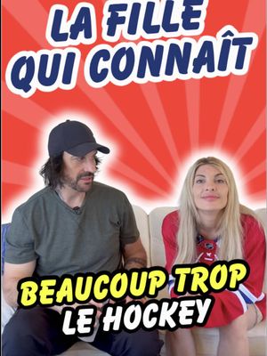 Cette filles connaît TROP le hockey. 😳😅 Avec @Ashley-Jade Lussier  #pourtoi #fyp #humour #NHL #gohabsgo 