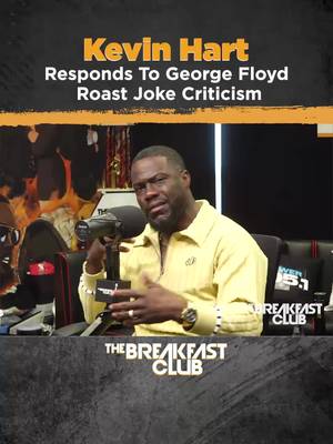 🚨 Kevin Hart pulled up to The Breakfast Club and responded to the critics about his roast. “The George Floyd Joke wasn’t a tasteful joke” Check out the full interview on @netflix