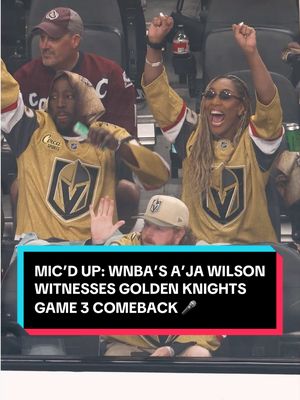 “don’t play with your food” 😤 #NHL #StanleyCup #VegasGoldenKnights #AjaWilson #WNBA 