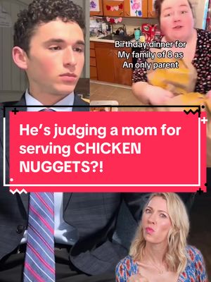 I can’t believe we live in a world where people think it’s ok to shame moms for serving chicken nuggets at a birthday party. This kind of content is NEVER helpful or productive. Major pass. #shaming #birthdayparty #momlife 