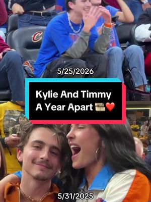 Kylie Jenner and Timothée Chalamet always love to support the Knicks 💙🧡 #NBA #Basketball #Knicks #KylieJenner #timotheechalamet 