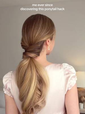 have you tried this viral ponytail?❤️ #easyhairstyles #ponytail #viralhairstyle #hairhack  