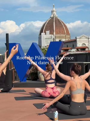 Rooftop Pilates in Florence at W Florence Hotel Next dates: June 11 & June 25 at 9:00 am Members of The22 enjoy 15% off. Book through our app or DM us #pilates #rooftop #Summer #florence #italy
