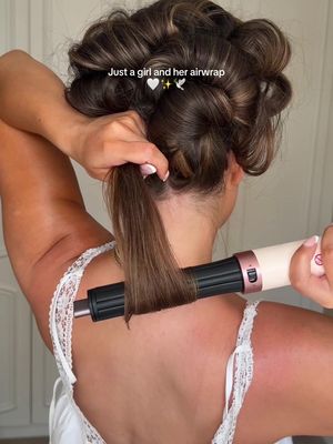 Just a girl 💗 #dysonairwrapcurls #airwrap #hairtutorial 