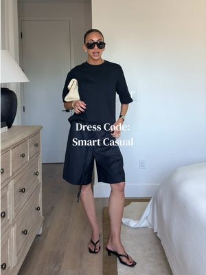 this comes together with accessories #grwm #shorts #chicstyle #goodbasics #outfitideas 