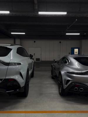 The definitive two car garage. 🎥 Car Guy Who Exports #AstonMartin #Vantage #DBX