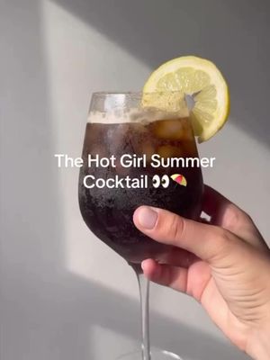 The ✨hottest✨ for hot girl summer. - ice  - lemon juice - 1.5 oz vodka - Diet Coke - shot of espresso  #dietcoke #cocktail #viral #Summer #espresso 