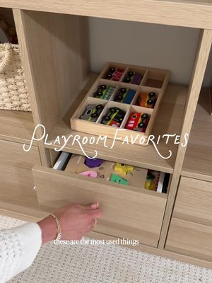 Our most used things in our playroom🫶🧸🪀  @the House of Noa soft furniture is always number 1, but we also have been loving puzzles and cars recently! What are your kids’ favorite toys right now?! The color of the couch is Ivory & Petal and Lily btw! #playroomtransformation #playroominspo #playroom #houseofnoa #playroomgoals