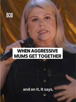 Always the most unhinged t-shirts 😭 Urzila - Stream now on ABC iview and Wednesdays 9:25pm on ABC TV. #UrzilaABC #SchoolMums #Mums #AngryMums