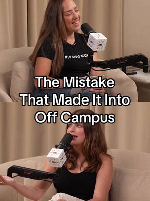 @ella bright :) might be falling over laundry but we’re falling for the Off Campus cast 😍 🎙️ Link in bio for more #NotSkinnyButNotFat with @Amanda Hirsch  #offcampus #wellsyandgarrett #ellabright #podcastclips 