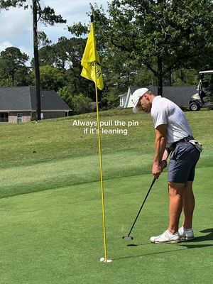 If this was a tournament the pin is always coming out on tap ins #golf #golftiktok 