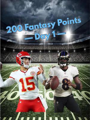 Trying to score 200 Fantasy Football points based on the 2025 NFL Season: Day 1 #acshear #nflfilter #fantasyfootball #200fantasypoints #nflchallenge 
