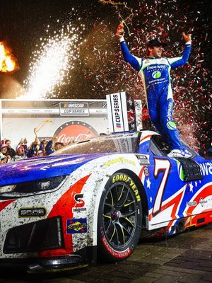 We won the Coca-Cola 600‼️‼️ Crown Jewel win type of feeling!!! 💎🥤 #cocacola600 #coke600 #charlottemotorspeedway #nascar 