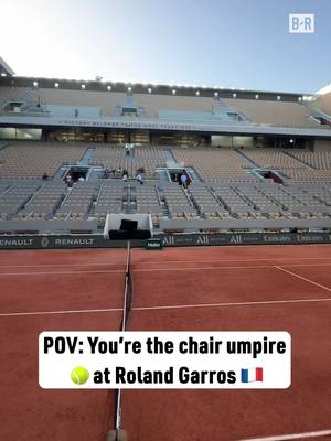 The chair umpire stand views of Roland Garros 😮‍💨🔥 #tennis #tennistiktok #rolandgarros #frenchopen 