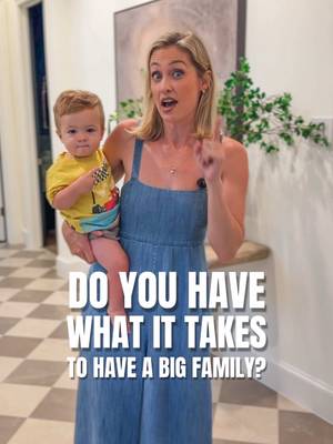 Do you have what it takes to have a big family? I never thought I would. I grew up in a 2-child family and assumed I'd have the same. Then I started having babies, and it was the most miraculous experience of my life. But that alone doesn't make someone want five. So what does? I think it comes down to personality. The hardwiring of the parents. Me and my husband, and most big-family parents I've met, share a few traits, and I'll just say them plainly: → They love having kids!  → They’re okay pushing against norms. (They literally are one.) → They’re okay being uncomfortable. The more kids, the more there is to manage. → They like being challenged constantly: organization, logistics, giving time to each kid, finding creative solutions society won't hand you. → They’re not chasing margin. They’re not optimizing for rest, or quiet, or time alone to just be. They like to be busy and find purpose (even when they’re head are exploding) in the chaos. If you want a calmer, more restful life… a big family probably isn't for you. And that's not a judgment. That's just the truth! The thing I love most about it is the family unit. There's less individualism (which has its pros and cons, less 1:1 time, for sure), but the togetherness is unmatched. The pack-of-them energy. The way the older ones raise the younger ones. The fact that no one is ever lonely in this house. It's not for everyone. But for the woman it IS for? There's nothing else like it.