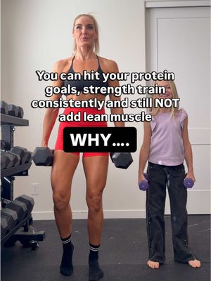 This is a massive mistake sooooo many women make!! It’s KEY to changing your body composition too!  ✅Protein provides the raw materials your body uses to repair & build muscle tissue.  ✅Strength training creates the signal that tells your body, “We need to adapt and get stronger.” But building muscle is not a necessity for survival …it’s a luxury task for the body. ➡️If your calorie intake is chronically too low or super inconsistent your body will use the energy it does have to handle essential functions first: breathing, digestion, hormone production, brain function, recovery etc. Muscle is an afterthought!  You can’t live your life in a constant deficient & be shocked you aren’t seeing muscle pop. And yes muscle and tone mean the same thing. Tone is simply a feminine marketing word for adding muscle and changing your body comp!  So even if you’re eating enough protein &  lifting weights, your body may not have enough “energy” left over to actually build new muscle tissue. Another simple example besides the seeds &  the sun is imagine building an addition onto you house when all your money is going toward paying the electric bill and keeping the lights on so you don’t have money for the addition. Can you tell I love analogies? Imagine being my kids 😂. Anyway, I just want you to understand this matters!  And muscle is your best friend as you turn 35+ as it matters even more than ever!!  Muscle growth happens best when all 3 are present:�• Enough protein to build�• Enough training stimulus to trigger adaptation�• Enough calories and consistency to support growth. A short-term calorie deficit is functional for losing fat & even if you’re doing a body recomp you don’t have to be at full maintenance but if you’re chronically trying to diet or even yo-yo eating, it’s going to hinder your progress with adding muscle  So fuel, train, and balance your intake for your goals!! This is when it all clicks🔥. I woukd love to coach you through this in my metabolic coaching ❤️