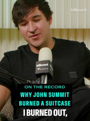 What led to @johnsummit's viral “crash out” on social media?   The DJ, producer and founder of Experts Only shares that after multiple back-to-back shows and lots of traveling, there was “too much going at once,” pushing him to the point of burning his storied suitcase. Check the full conversation on this week’s episode of Billboard On The Record. Link in bio.