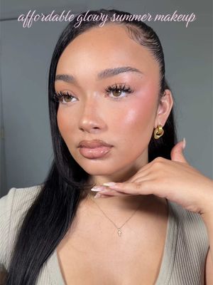 full tutorial is up on youtube! link is in my bio 🩷  @loréal paris usa @Milani Cosmetics @NYX Professional Makeup @essence cosmetics @Maybelline NY  @Hard Candy @Morphe Cosmetics #creatorsearchinsights #makeuptutorial #summermakeup 