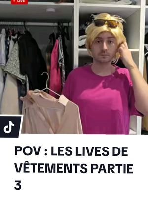 LES LIVES DE VENTE DE VÊTEMENTS (PARTIE 3) #humor #live #sketch #vendeuse #acting 