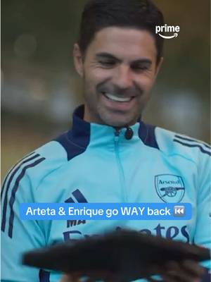 Arteta & Enrique revisit their playing days together ❤️ #arteta #psg #arsenal #ucl #uefachampionsleague 