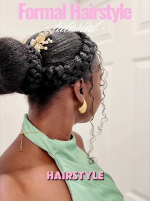It don’t ALWAYS gotta be a middle part buss down 🤏🏾 #type4hair #naturalhairstyles 