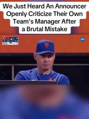 I love when announcer’s speak honestly #MLB #baseball #sports #mets #reds 