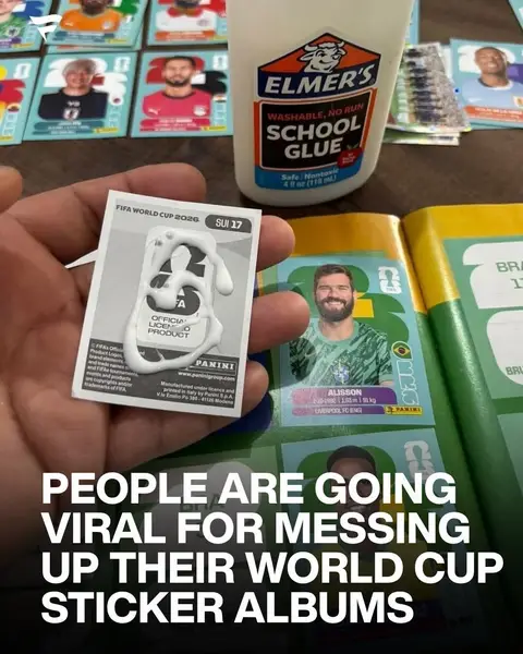 People are making some truly painful mistakes in their World Cup albums, from gluing stickers to accidentally sticking 1-of-1 cards straight into the book.