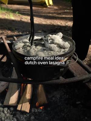 This was so delicious! We let the leftovers cool and then stored them in the same containers we brought the sauce in. #campfirecooking #dutchovencooking 