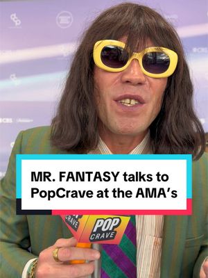 MR. FANTASY (@iamtherealmrfantasy) talks to Pop Crave about meeting KJ Apa and who he’s excited to see at the #AMAs.