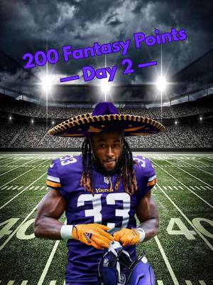 Trying to score 200 fantasy football points based on the 2025 NFL Season: Day 2 #acshear #nflfilter #fantasyfootball #200fantasypoints #nflchallenge 