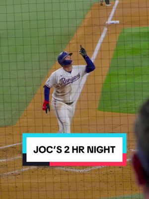 Double dose of Joc Pop kinda night. #JocPederson #TexasRangers #AllForTX 