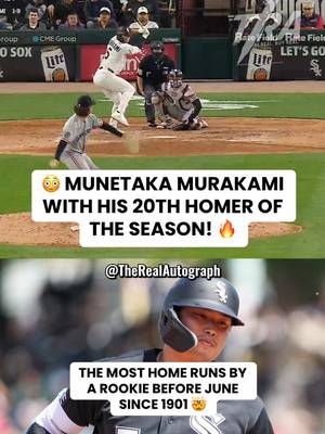 MUNETAKA MURAKAMI IS A FLAMETHROWER. 🔥😳 #MLB #baseball #homerun #whitesox #chicagowhitesox 